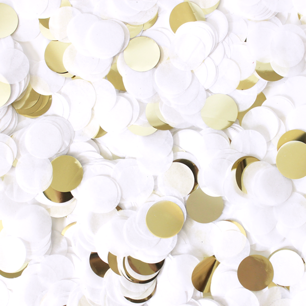 Confetti - White & Gold