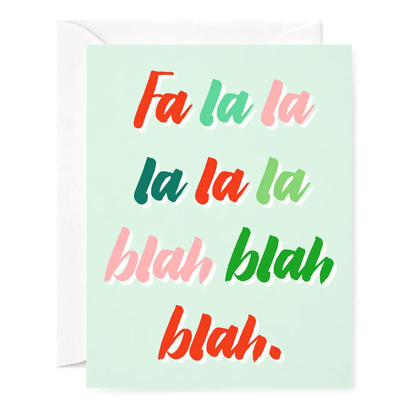 Card - Christmas - Fa La Blah Blah Blah