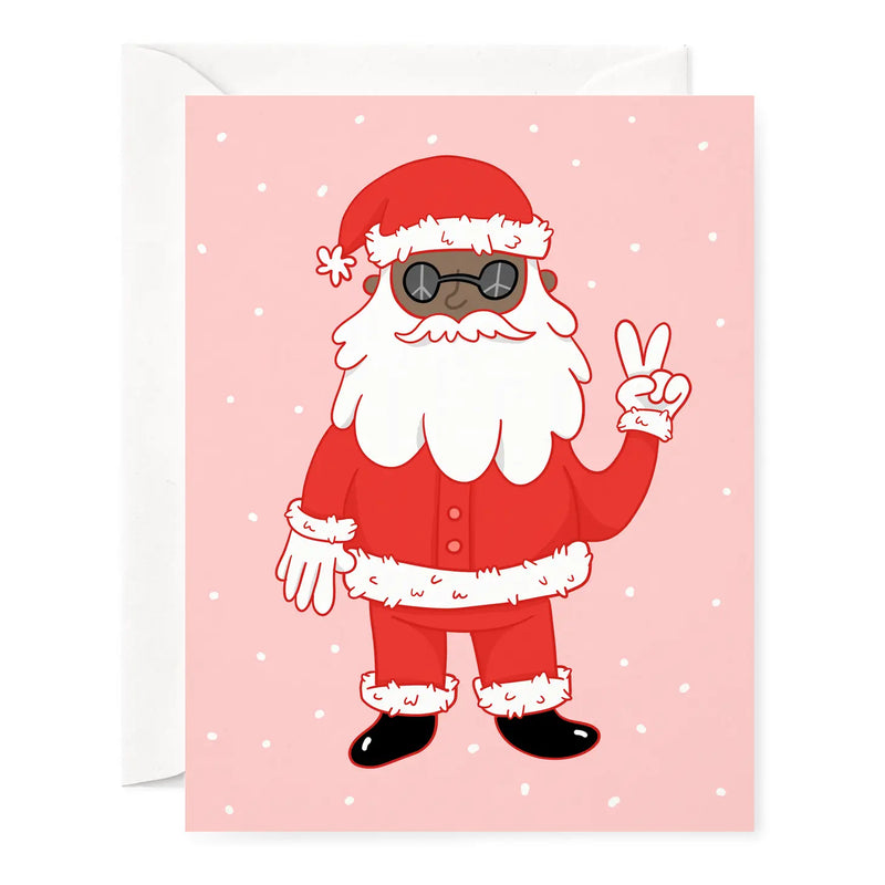 Card - Christmas - Peace Santa Claus (Deep Tone)