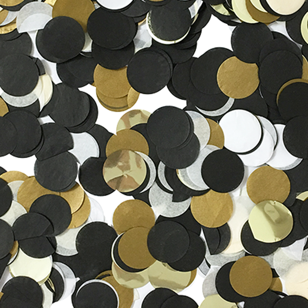 Confetti - Black, White & Gold