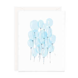 Card - Baby - Blue Balloons