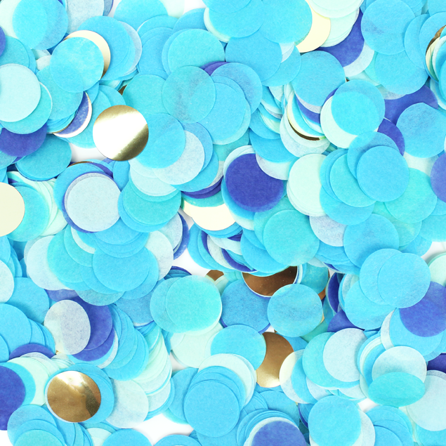 Jumbo Confetti Balloon - Blue Party