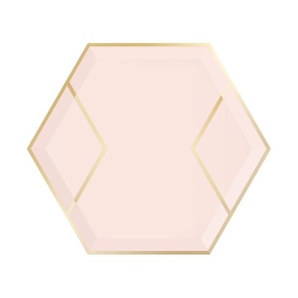 Paper Plates - Small - Blush & Gold