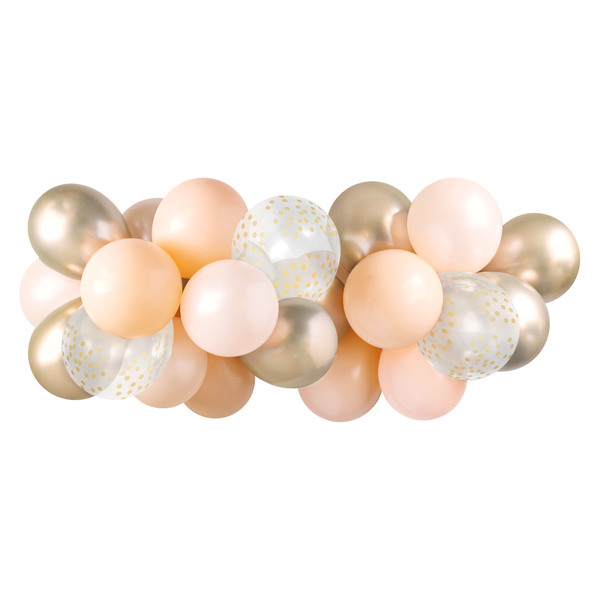 Balloon Garland - Blush & Gold