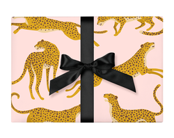Wrapping Paper - Blush Cheetah