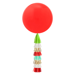 Jumbo Balloon & Tassel Tail - Christmas