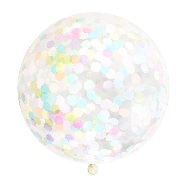 Ballons transparents avec plumes (par 3) - 45 cm - MODERN CONFETTI