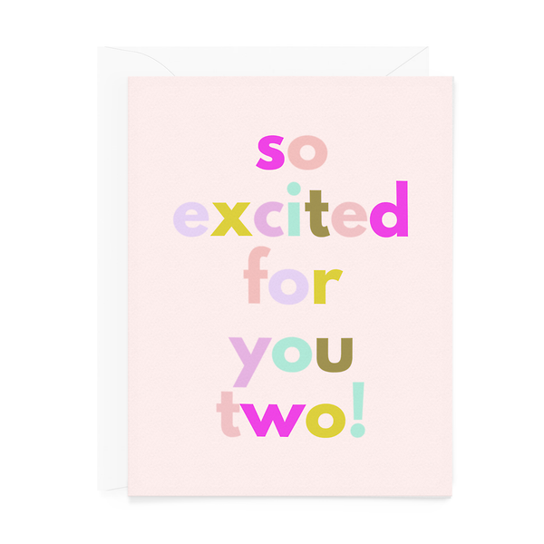Card - Congratulations - So Excited for You Two