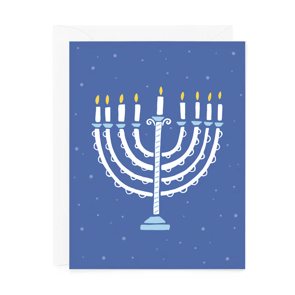 Card - Hanukkah - Menorah