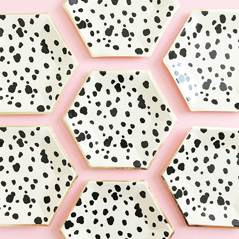 Dalmatian Print Paper Plates