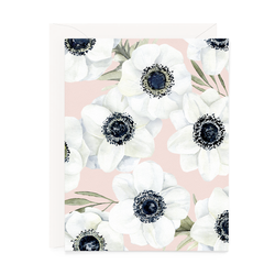 Card - Print - Flowers on Blush
