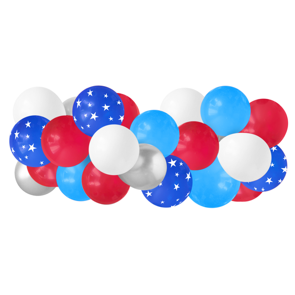 Balloon Garland - Red, White & Blue (4th of July)