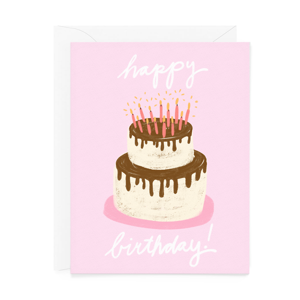 Card - Birthday - Cake & Candles