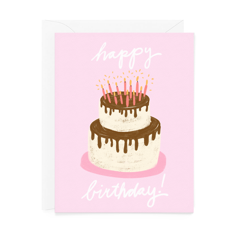 Card - Birthday - Cake & Candles