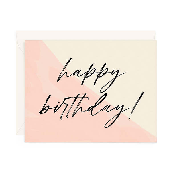 Card - Birthday - Watercolor Block