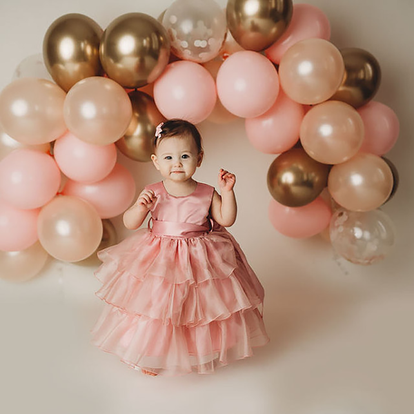 Balloon Garland - Pink & Gold