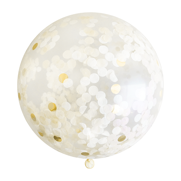 Jumbo Confetti Balloon - Champagne