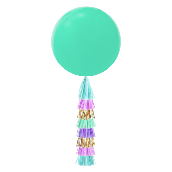 Jumbo Balloon & Tassel Tail - Mermaid