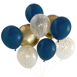 Balloon Bouquet - Navy & Gold