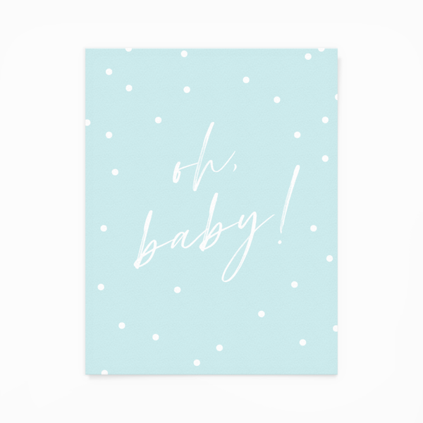 Card - Baby - Oh Baby! Blue