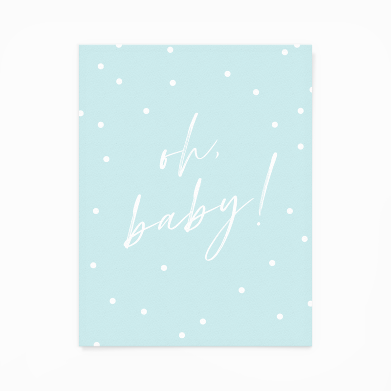 Card - Baby - Oh Baby! Blue