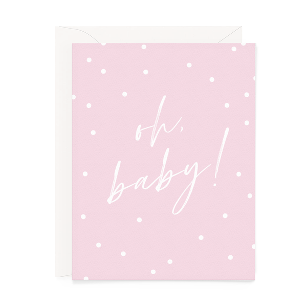 Card - Baby - Oh Baby! Pink