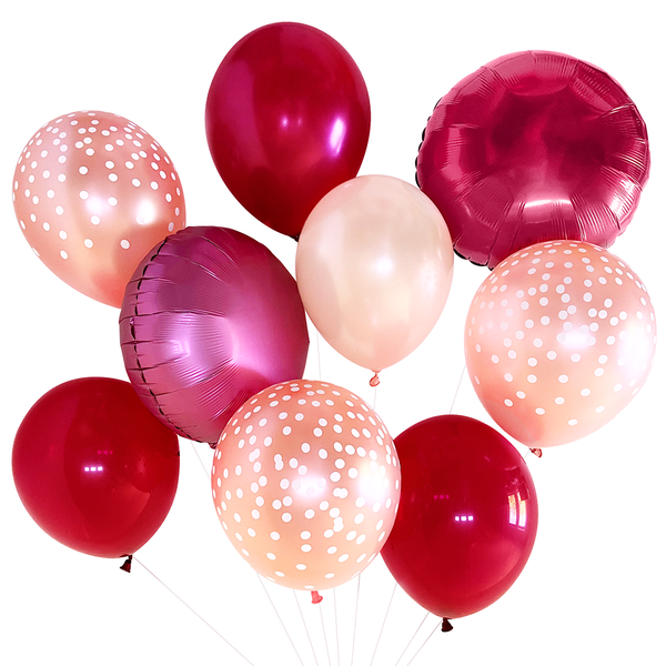 Balloon Bouquet - Burgundy & Blush