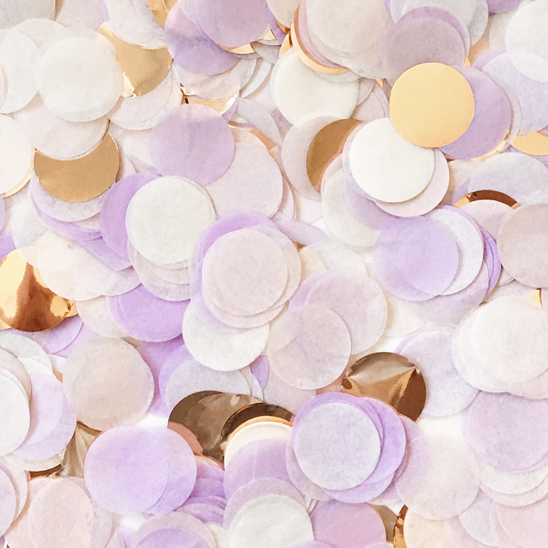 Confetti - Lilac & Rose Gold