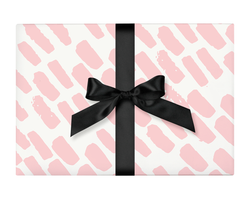 Wrapping Paper - Pink Brush Strokes - 3 Sheets