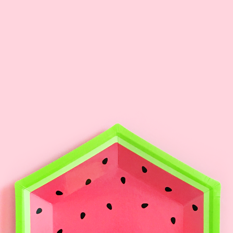 Watermelon Paper Plate - Paperboy