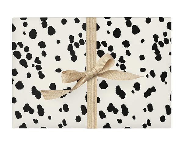 Wrapping Paper - Dalmatian Black & White