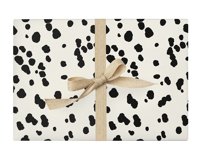 Splatter Wrapping Paper Sheet - Black & White — HOORAY ALL DAY